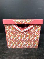 Floral Box w/ Bias Tape and Seam Binding