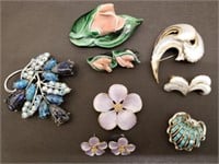 Lot of Vintage Brooches & Earring Sets Plus 2