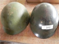 Vintage 1960-70s Military Helmet Liners