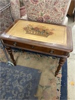 Antique ladies desk with burled walnut and toll