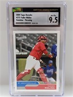 2004 Bazooka Yadier Molina RC Throwing CSG 9.5