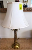 GOLD COLORED PALM LAMP