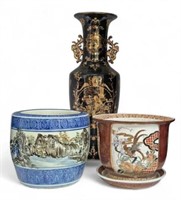 Lot of 3 Asian Porcelain Items.