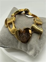 Juicy Couture Sharp Gold Tone "Juicy" Bracelet
