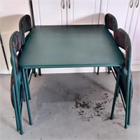 Green Card Table With Chairs