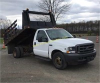 2004 FORD F-350 W/ 12FT STAKE BODY DUMP 2WD