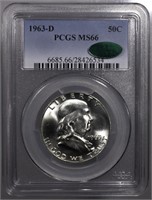 1963-D Franklin Half Dollar 50C PCGS MS66 CAC