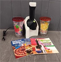 Yonanas Machine W/ Plastic Cups & Recipes