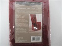 Autumn Vine Red Chair Cover, Fits Most Armless