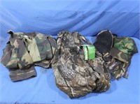 Camo Clothing Hat & Jacket, Remington Bibs w/Tags