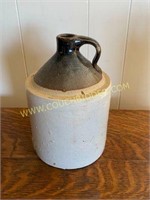 Half gallon two tone brown shoulder jug
