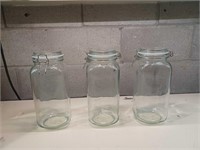 Vtopmart 78oz Glass Storage Jars 3pk