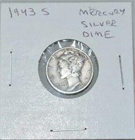 1943 S Mercury Silver Dime