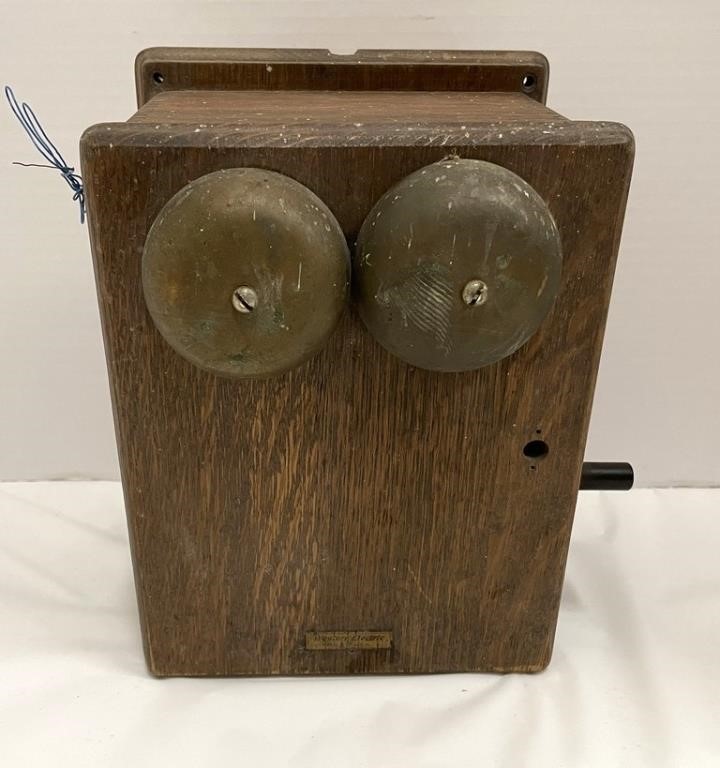Antique Western Electric Oak Ringer Box