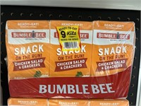 Bumble Bee snack chicken salad-crackers 9 kits