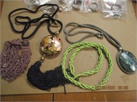 3 Necklaces and 1 Beaded Bracelet