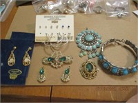 Misc. Jewelry Lot - E.R. , Pen, Pendant,