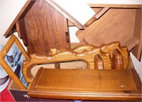 Wooden Decorative Shelves, Sconces, Picture
