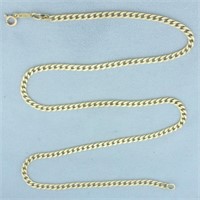 Italian 20 Inch Curb Link Chain Necklace in 14k Ye