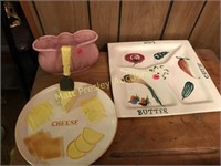 CHEESE PLATE AND DIVIDED SERVING TRAY