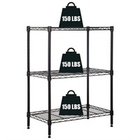 3-Tier Storage Shelves Adjustable, MGHH Wire Shelv