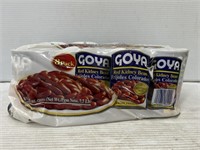 Goya 8 pack red kidney beans best by Nov 28