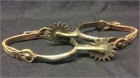 Large Montana shop made spurs with straps