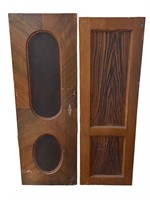 Set of 2 European Wood Doors from Furniture