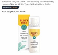 MSRP $11 Burts Bees Daily Gel Cream