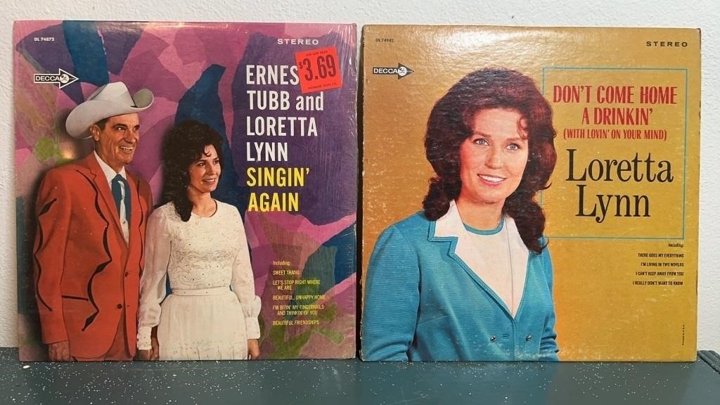 (2) VINTAGE LORETTA LYNN ALBUMS