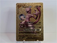 Pokemon Card Rare Gold Mewtwo Gx