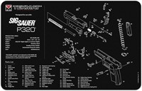 $10  TekMat Clean Mat for Sig Sauer P320  Black