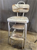 Grey Metal Stool