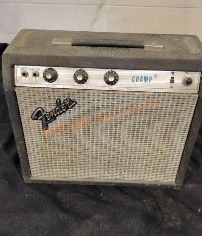 Vintage fender champ amplifier 1979