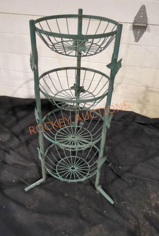 30 in high outdoor metal Multi-Tier plant stand