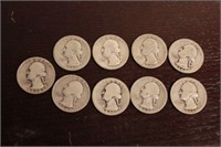 SELECTION OF 1930'S SILVER QUARTERS