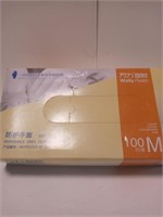 100 pc plastic gloves size Medium  (new)