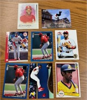 Ozzie Smith MLB Cardinals 8 Card Lot