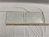 2 - Etched glass panels