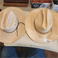 Western Straw Hats - Justio is size 6 7/8  - Lot