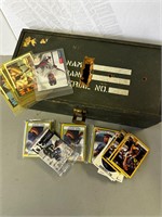 Vintage GI Joe box, baseball cards basketball card
