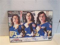 THE HANSON BROTHERS SIGN PICTURE ON PLAQUE