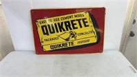 Quikrete Metal Sign