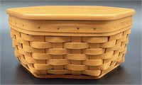 Longaberger Hexagon Generations Basket W Liner &