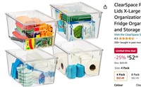 ClearSpace Plastic Storage Bins with Lids X-Large