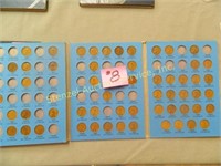 (56) Wheat Cents in a Partial 1909 to 1940 No. 1