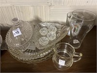 Kellogg’s creamer and other Glass serving pieces