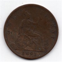 1891 Great Britain Penny