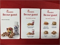 3 Chick-fil-A gift cards, free sandwich, free
