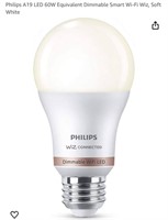 Philips A19 LED 60W Equivalent Dimmable